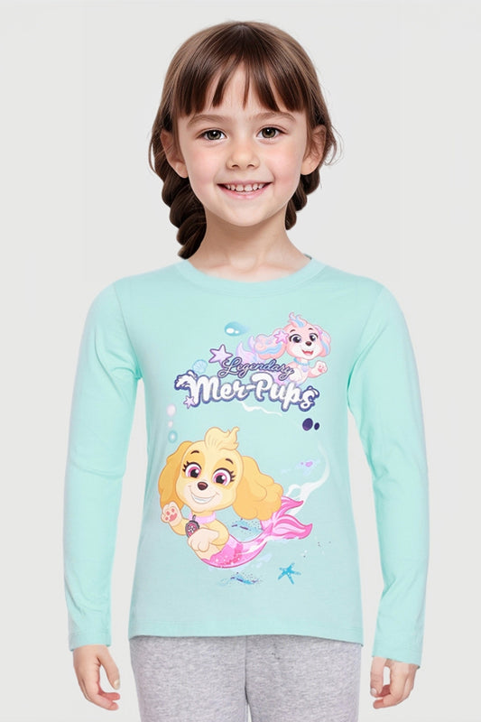 Polera Paw Patrol Celeste