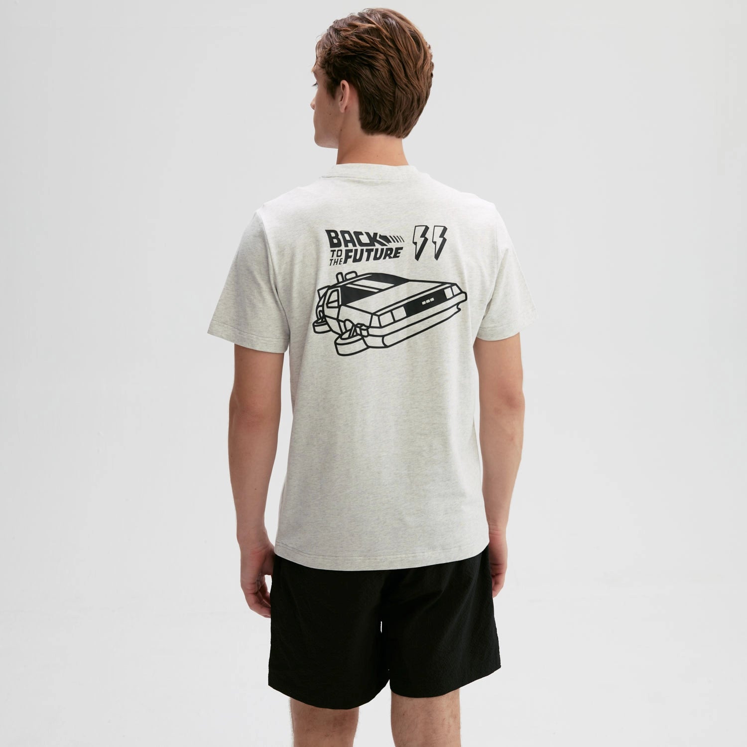 Polera Volver Al Futuro Gris