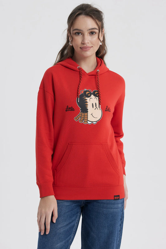 Polerón Pequeña Lulú Rojo