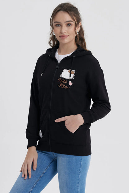 Polerón Hello Kitty Negro