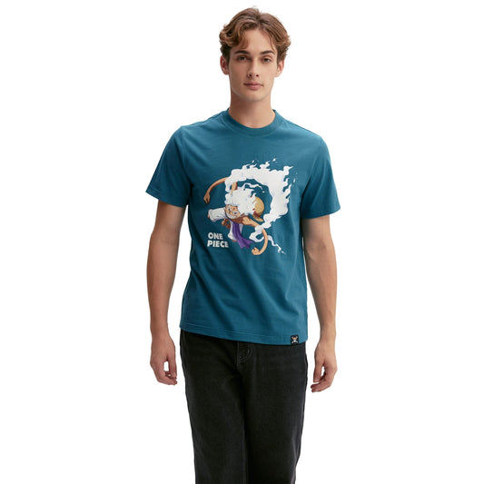 Polera One Piece Monkey D. Luffy Gear 5 Petróleo