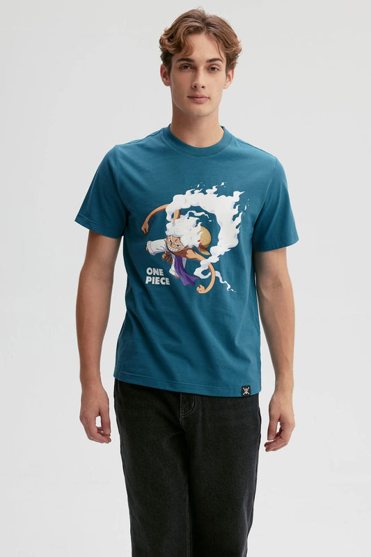 Polera One Piece Monkey D. Luffy Gear 5 Petróleo