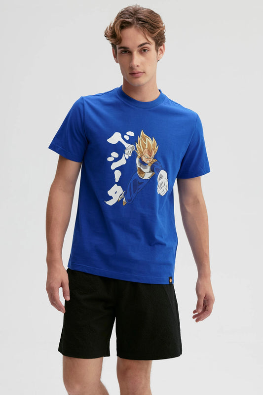 Polera Dragon Ball Vegeta Azul