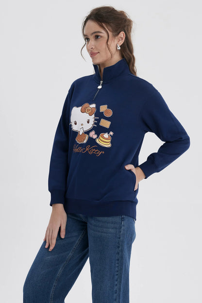 Polerón Hello Kitty Azul