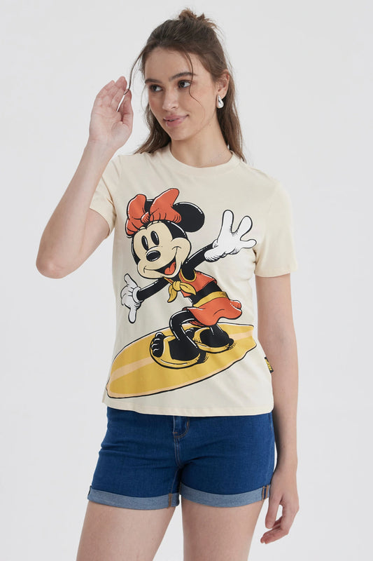 Polera Minnie Mouse Beige