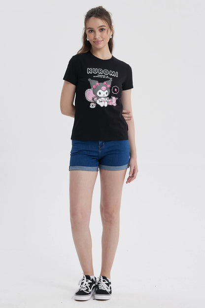 Polera Kuromi Negra