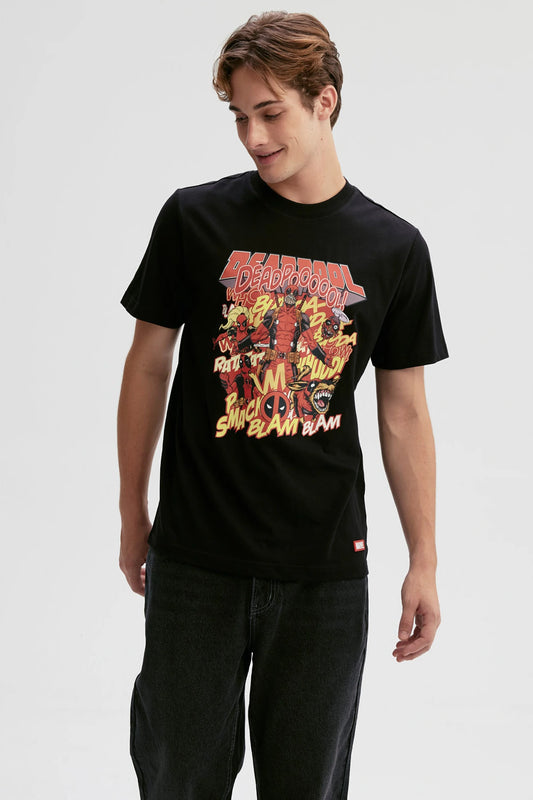 Polera Deadpool Negra