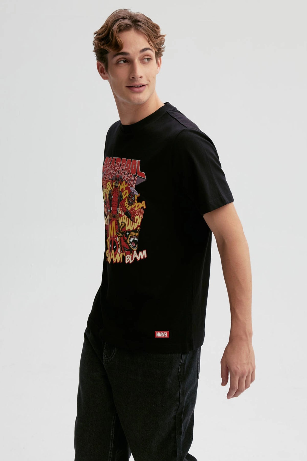 Polera Deadpool Negra