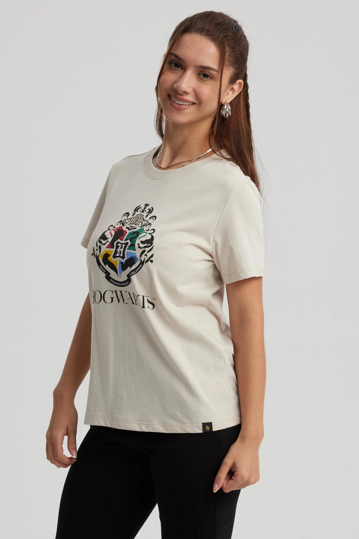 Polera Harry Potter Hogwarts Beige