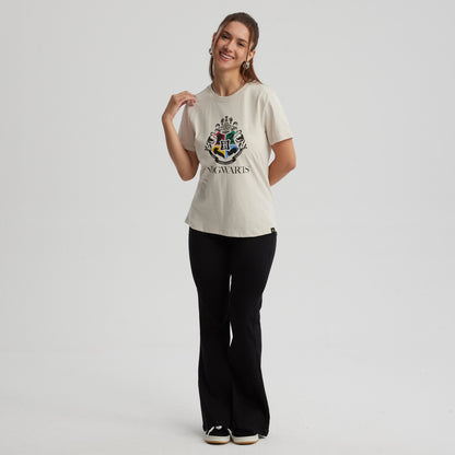 Polera Harry Potter Hogwarts Beige