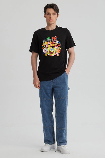 Polera Bob Esponja Negra