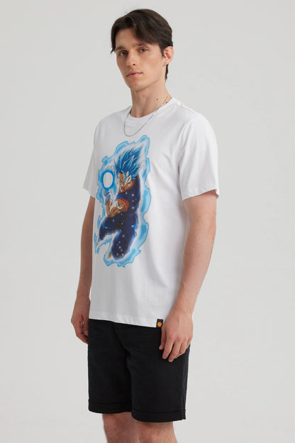 Polera Dragon Ball Vegeta Blanca
