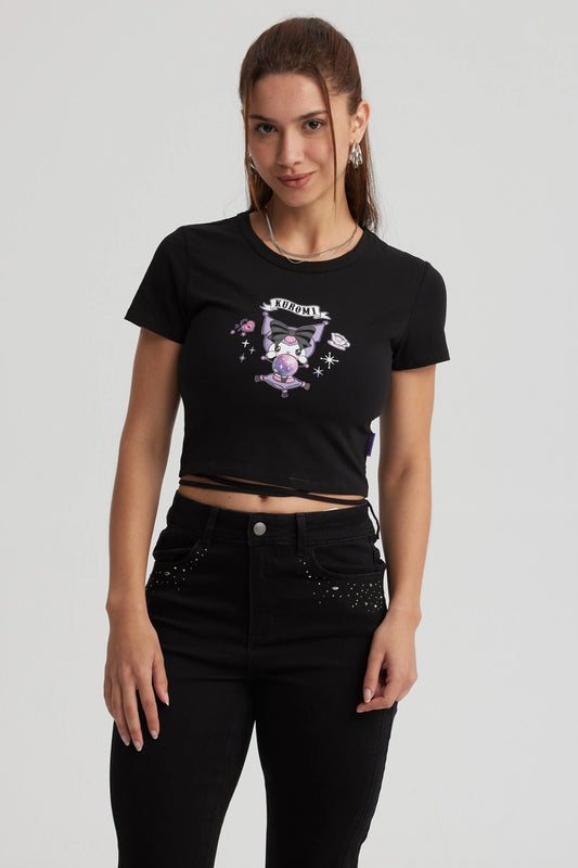 Polera Kuromi Negra