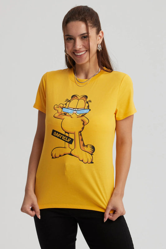 Polera Garfield Naranja
