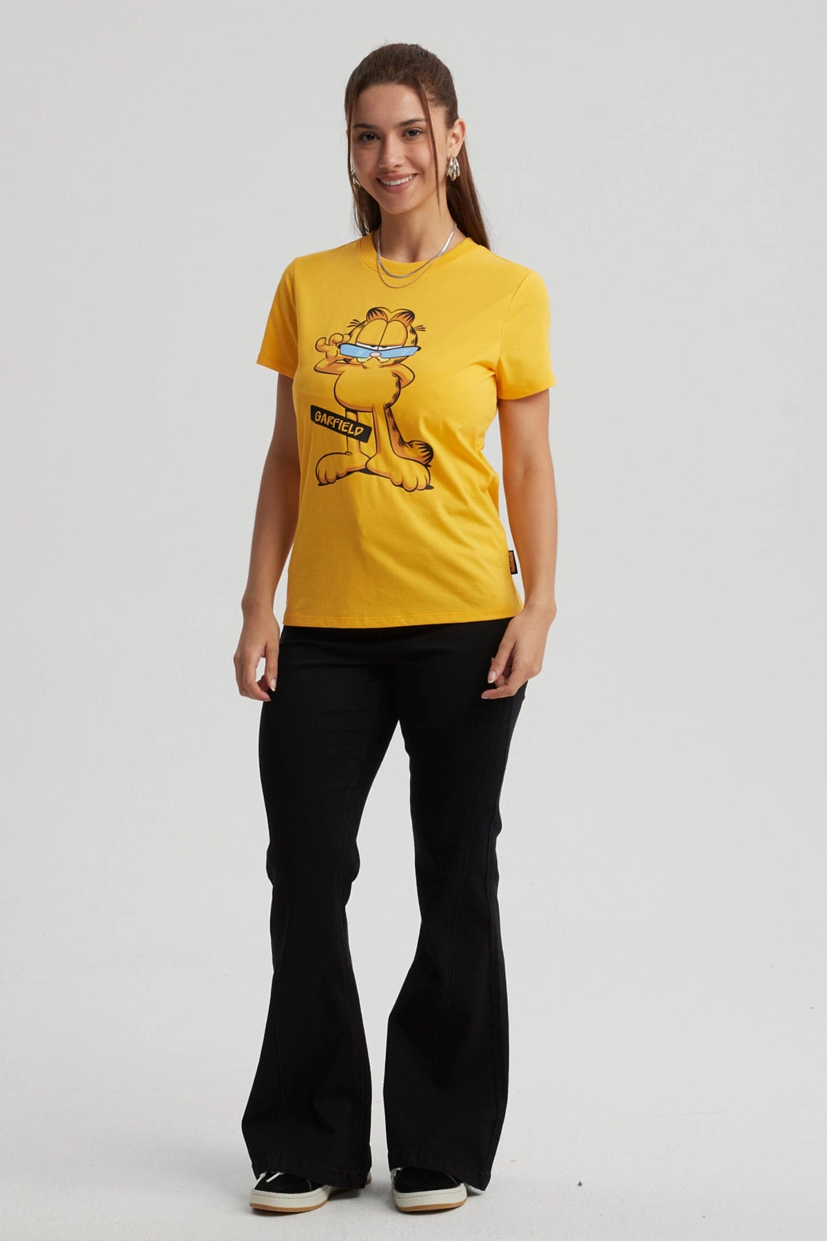 Polera Garfield Naranja