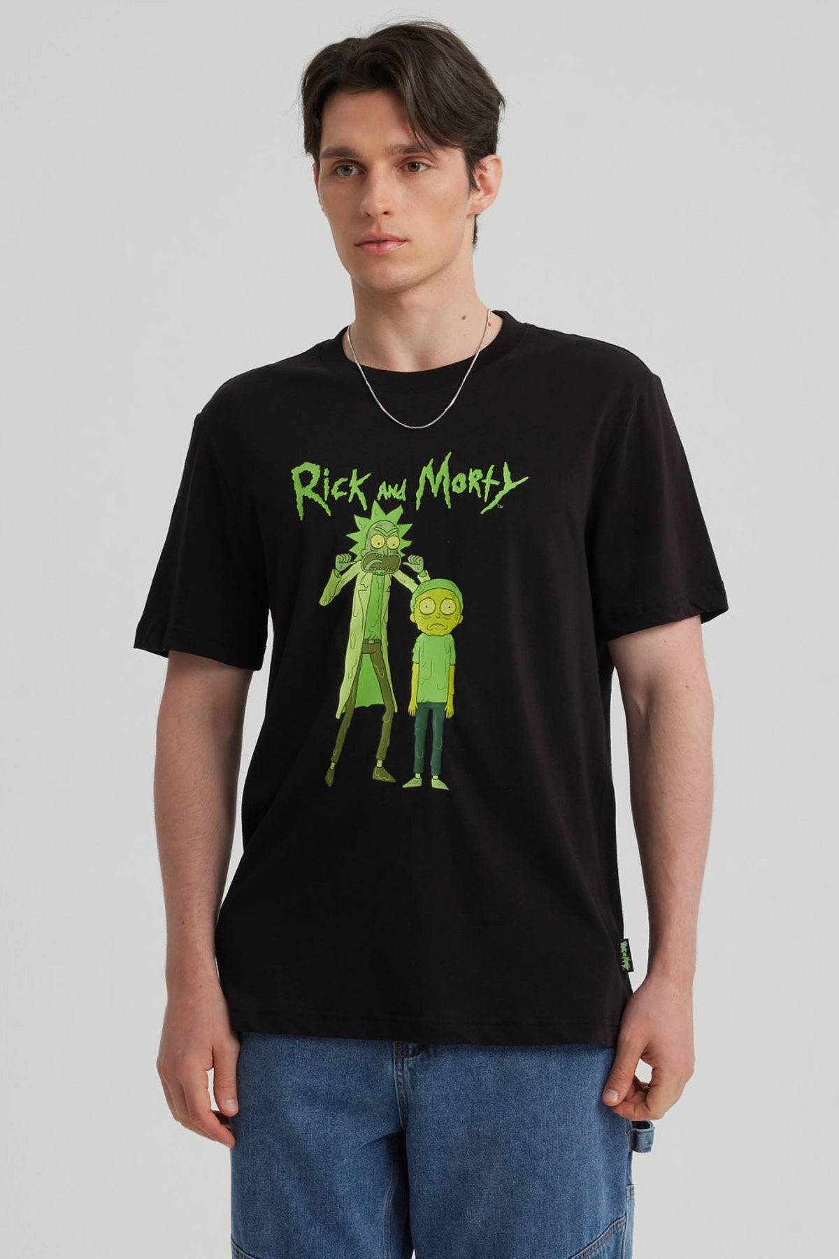 Polera Rick & Morty Negra