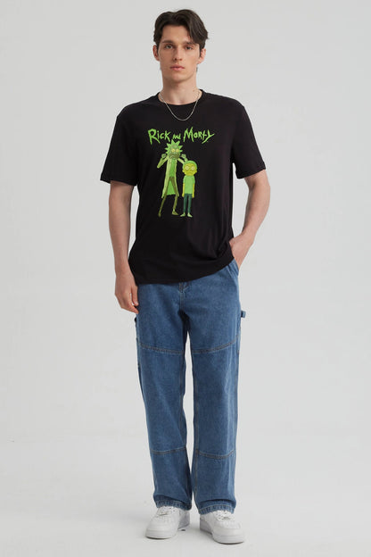 Polera Rick & Morty Negra
