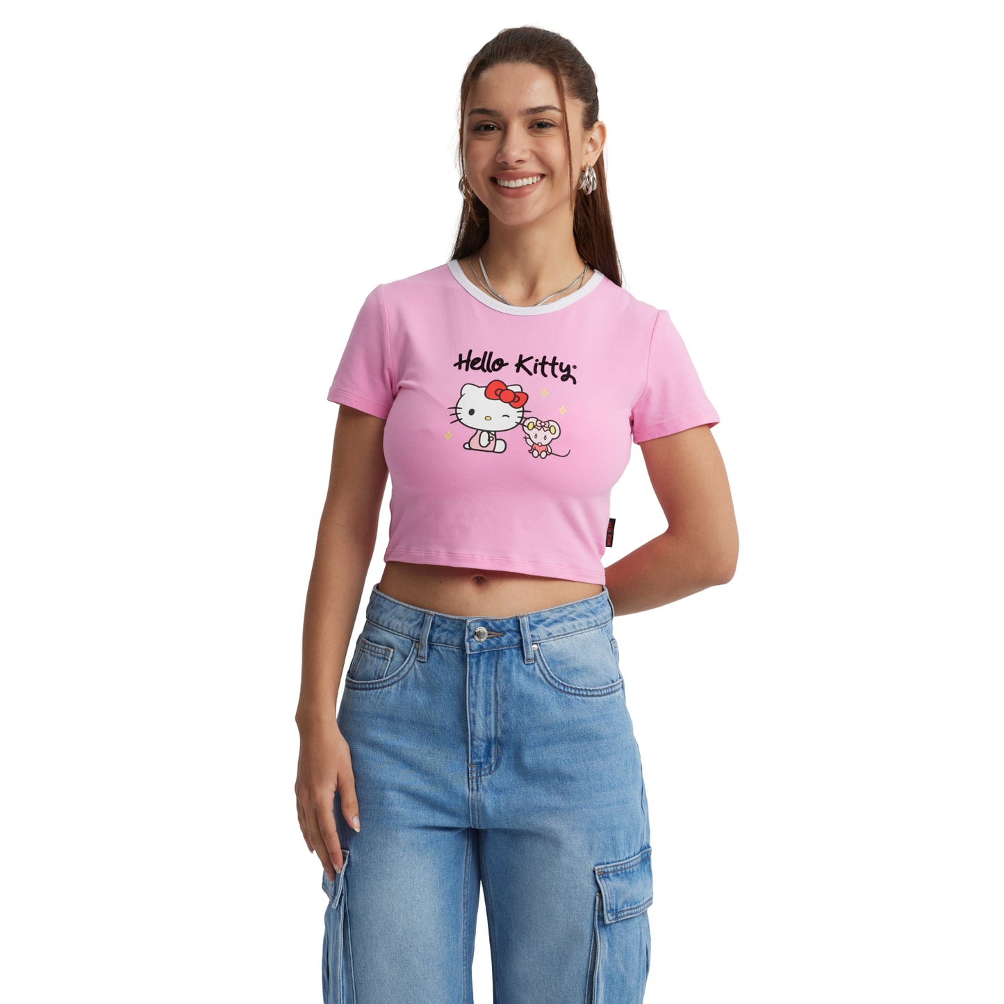 Polera Hello Kitty Rosada
