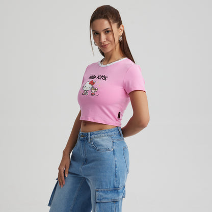 Polera Hello Kitty Rosada