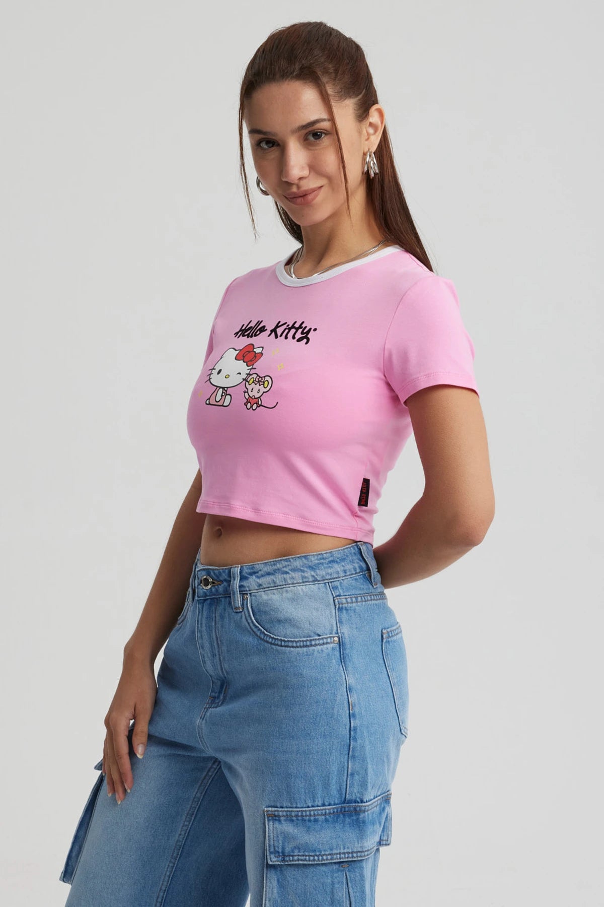 Polera Hello Kitty Rosada