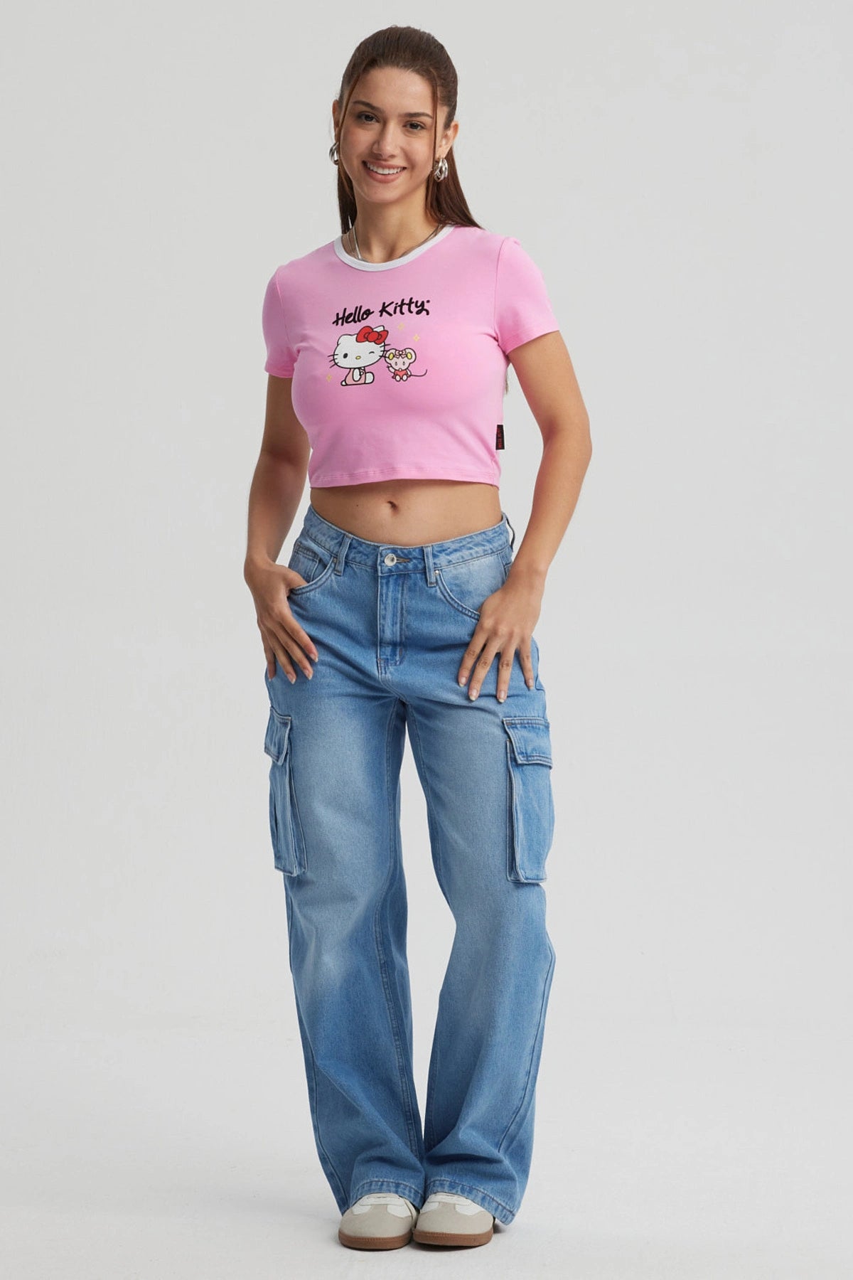 Polera Hello Kitty Rosada