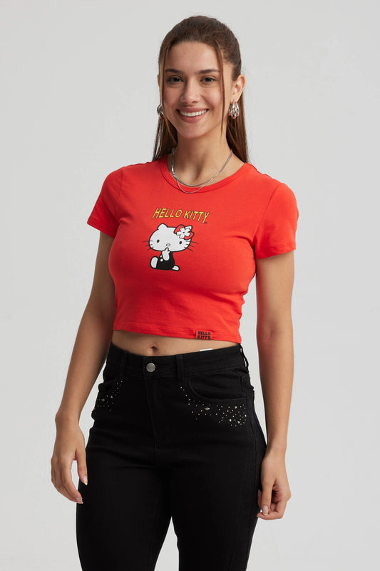 Polera Hello Kitty Roja
