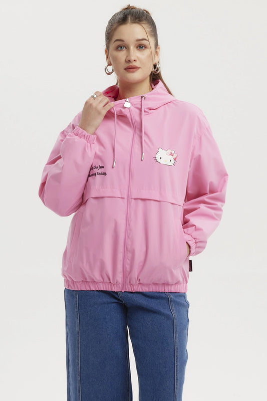 Cortavientos Hello Kitty Rosado