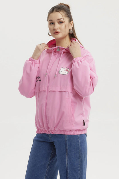 Cortavientos Hello Kitty Rosado