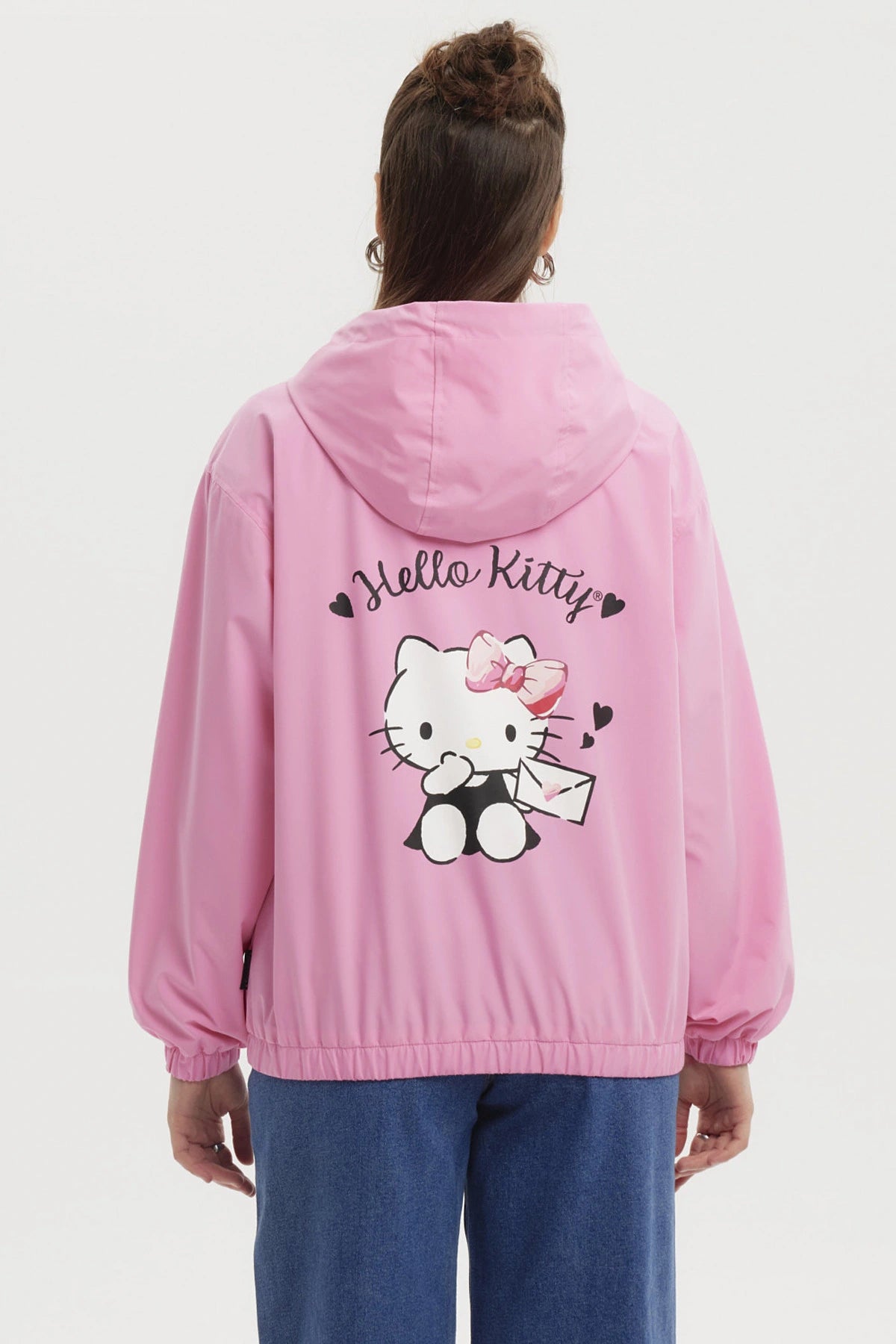 Cortavientos Hello Kitty Rosado