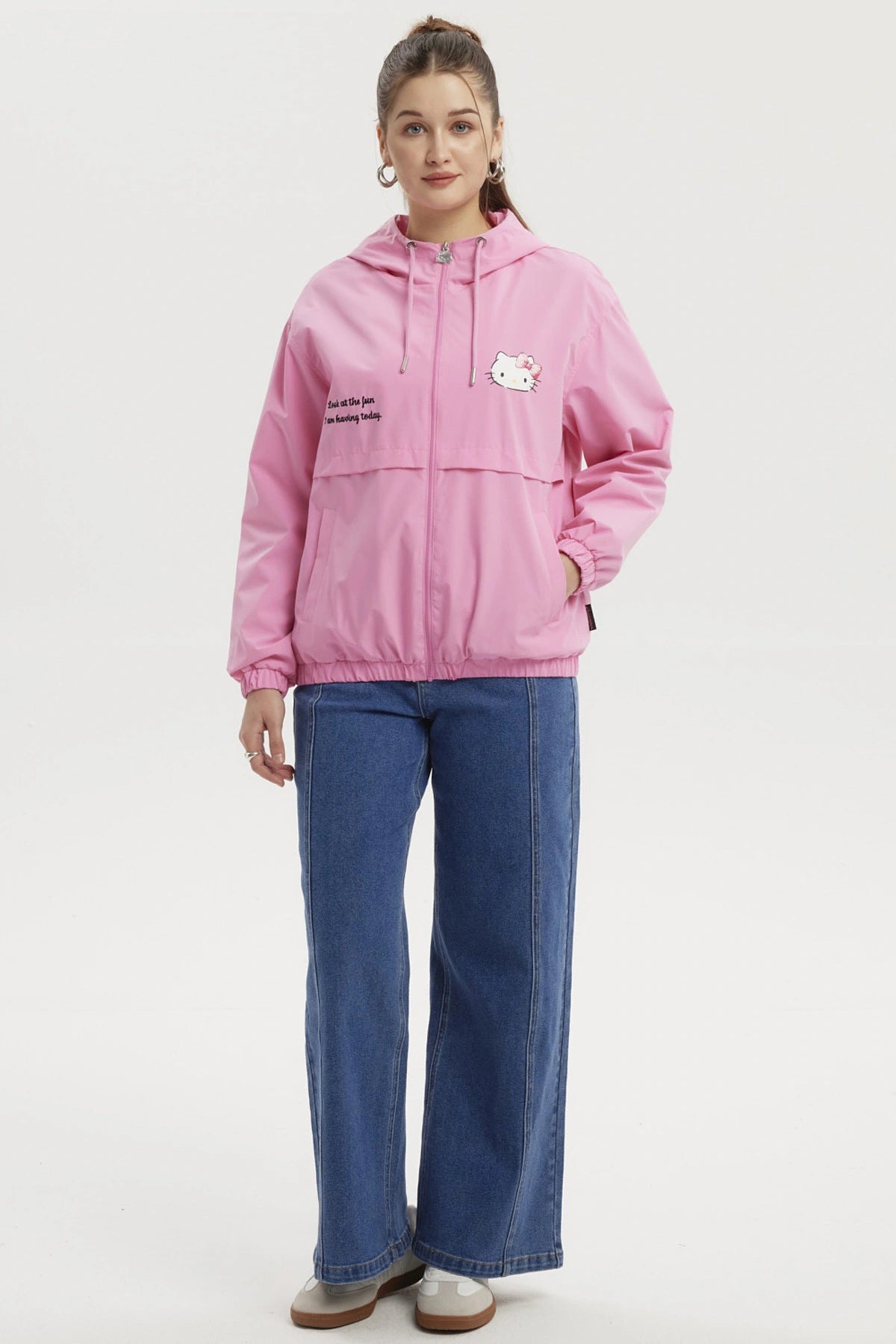 Cortavientos Hello Kitty Rosado