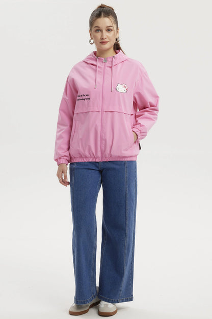 Cortavientos Hello Kitty Rosado