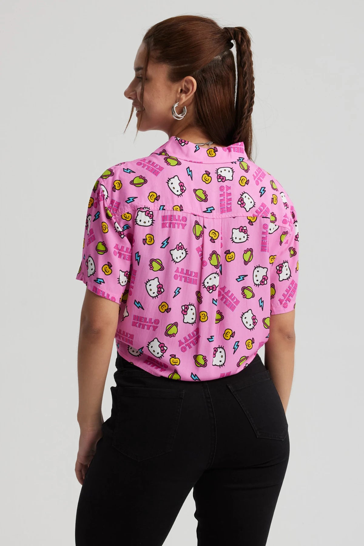 Camisa Hello Kitty Rosada