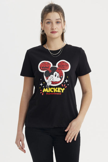 Polera Mickey & Sus Amigos Negro