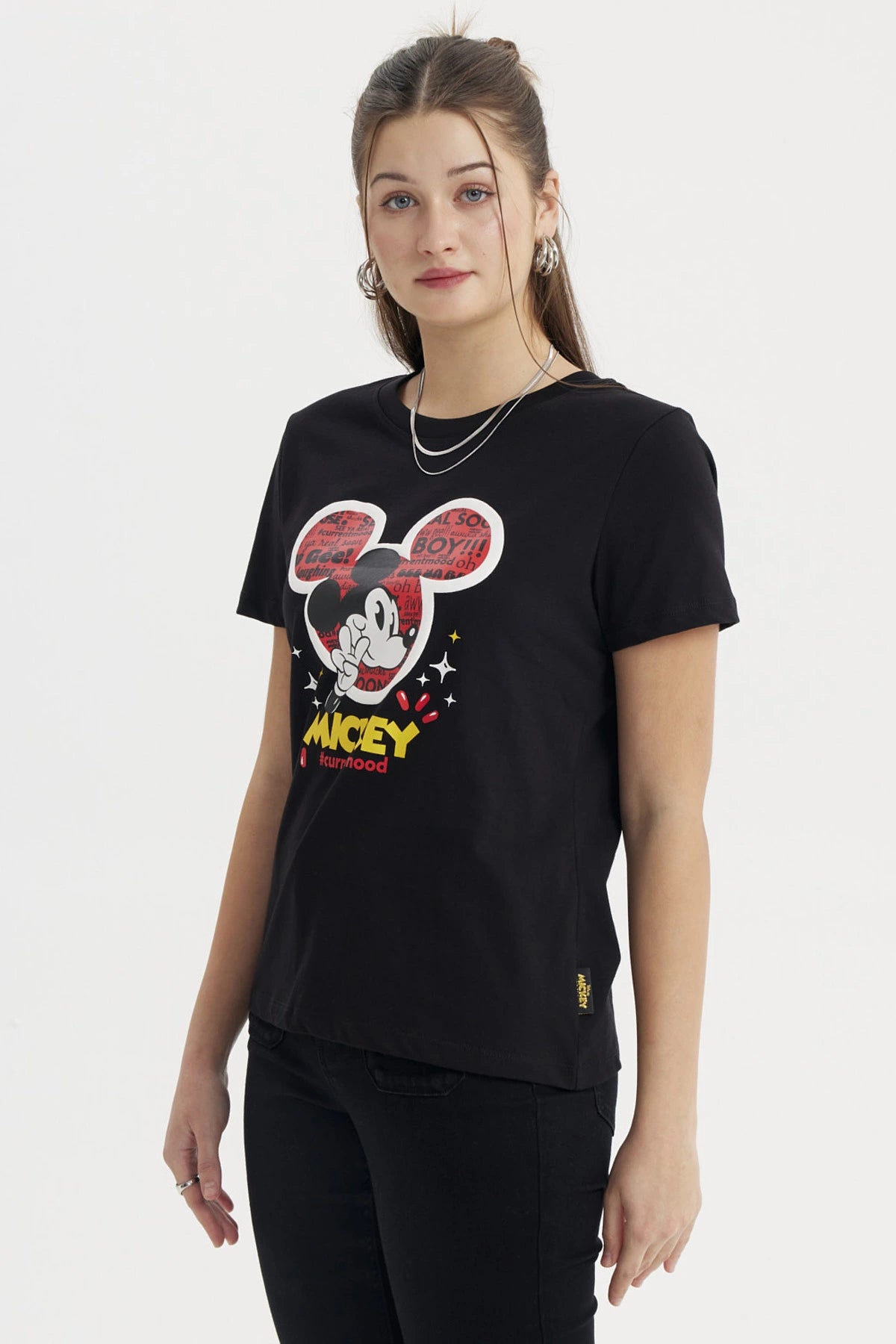 Polera Mickey & Sus Amigos Negro