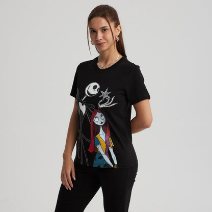 Polera El Extraño Mundo De Jack Negra