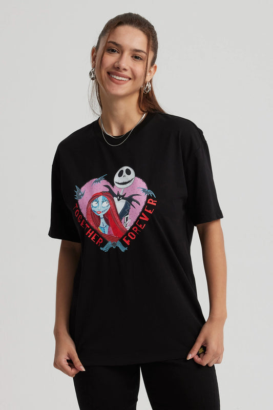 Polera El Extraño Mundo De Jack Negra