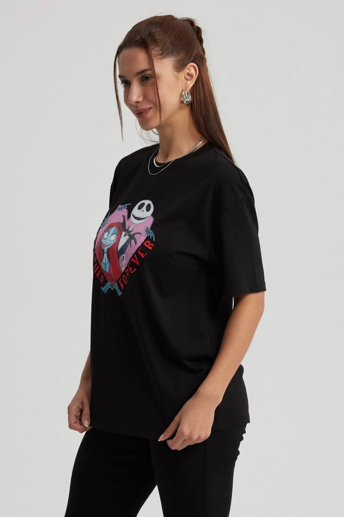 Polera El Extraño Mundo De Jack Negra