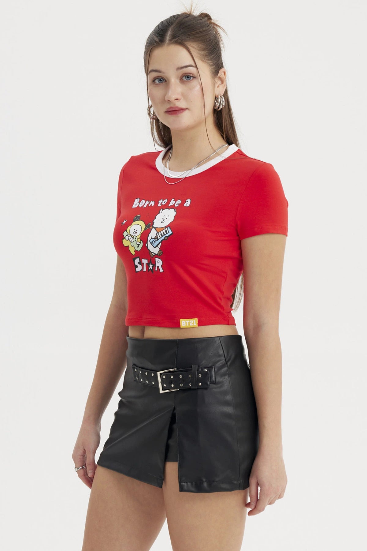 Polera Mujer Bt21 Roja