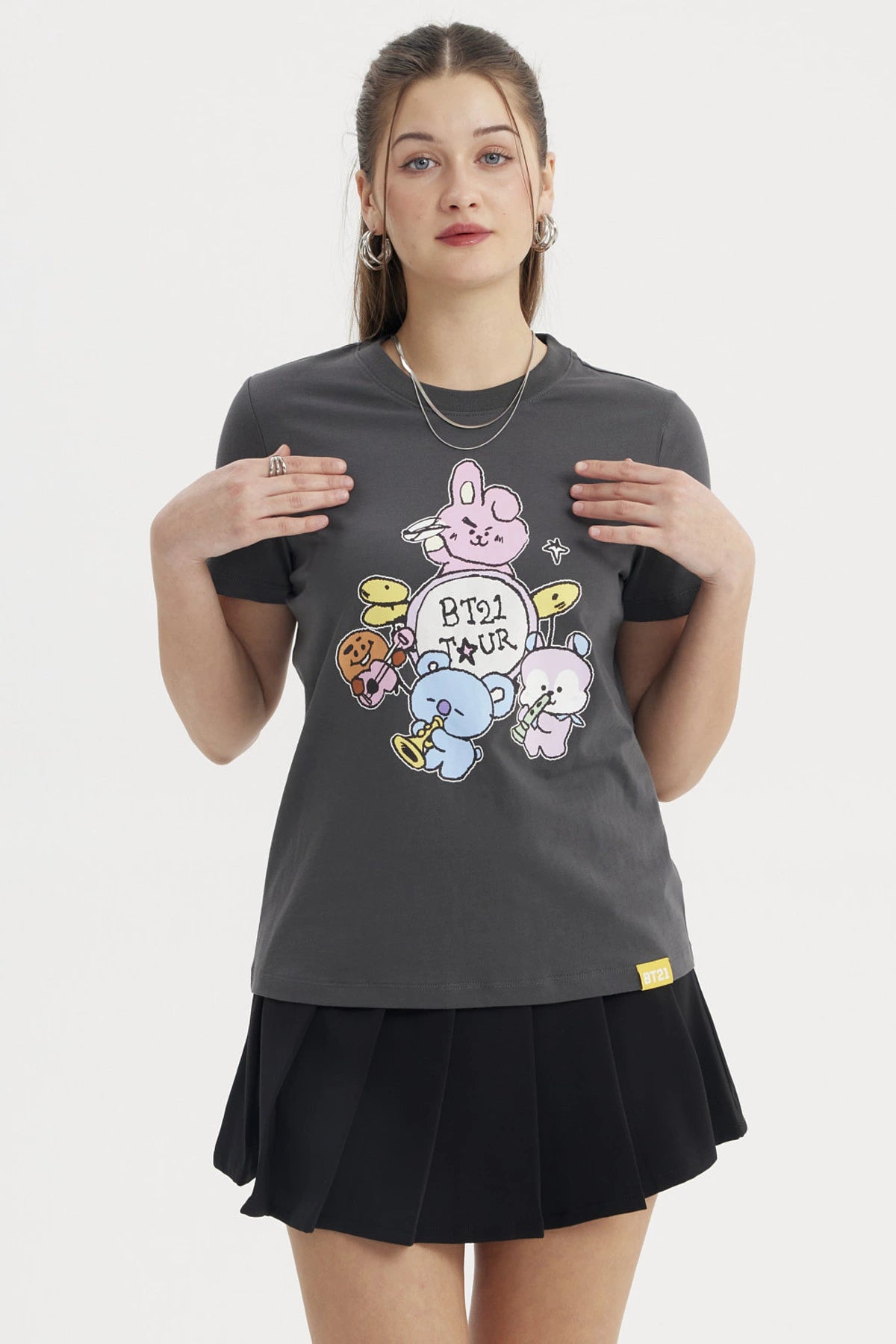 Polera Mujer Bt21 Marengo