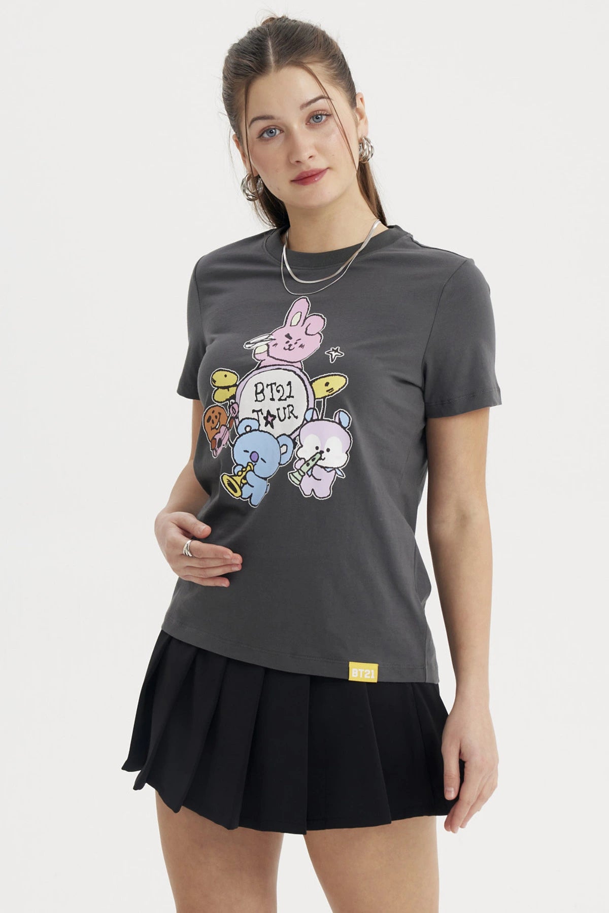 Polera Mujer Bt21 Marengo