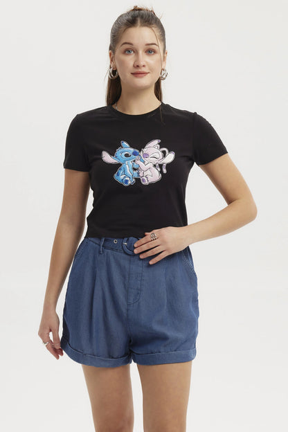 Polera Stitch Negra