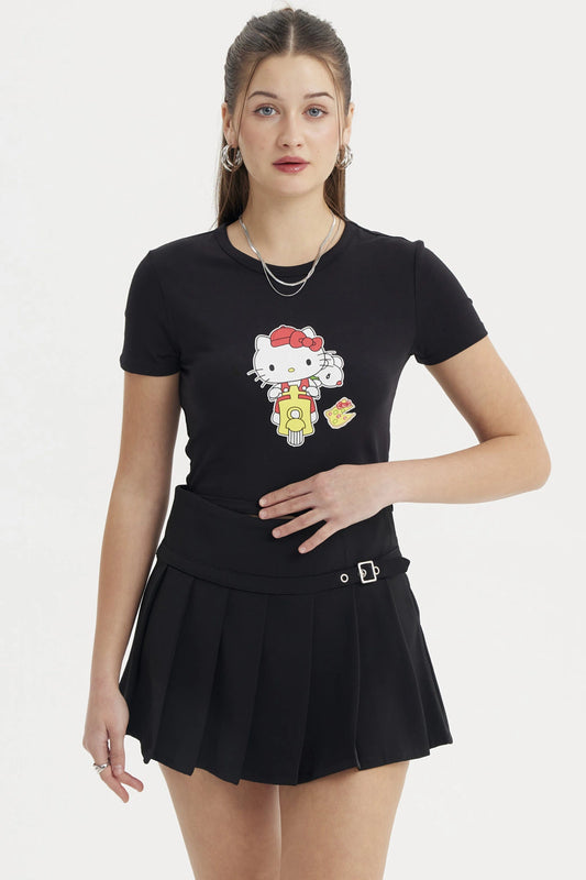 Polera Hello Kitty Negra