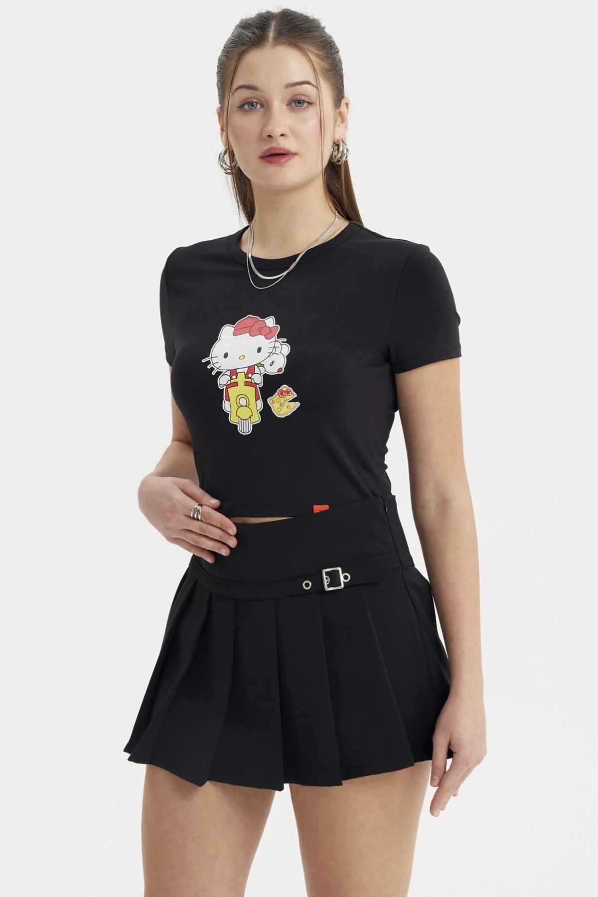 Polera Hello Kitty Negra