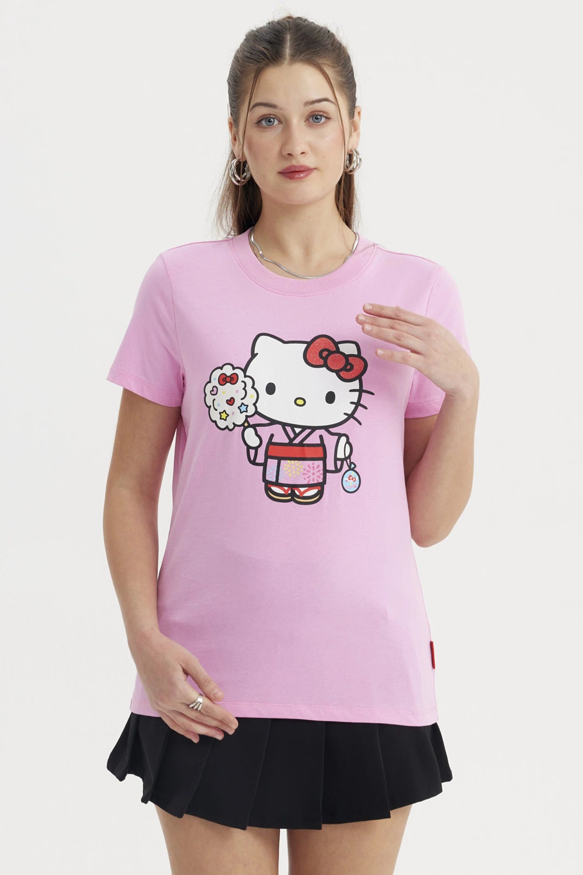 Polera Hello Kitty Rosada