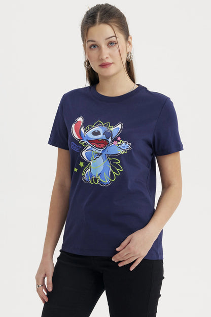 Polera Stitch Azul Marino