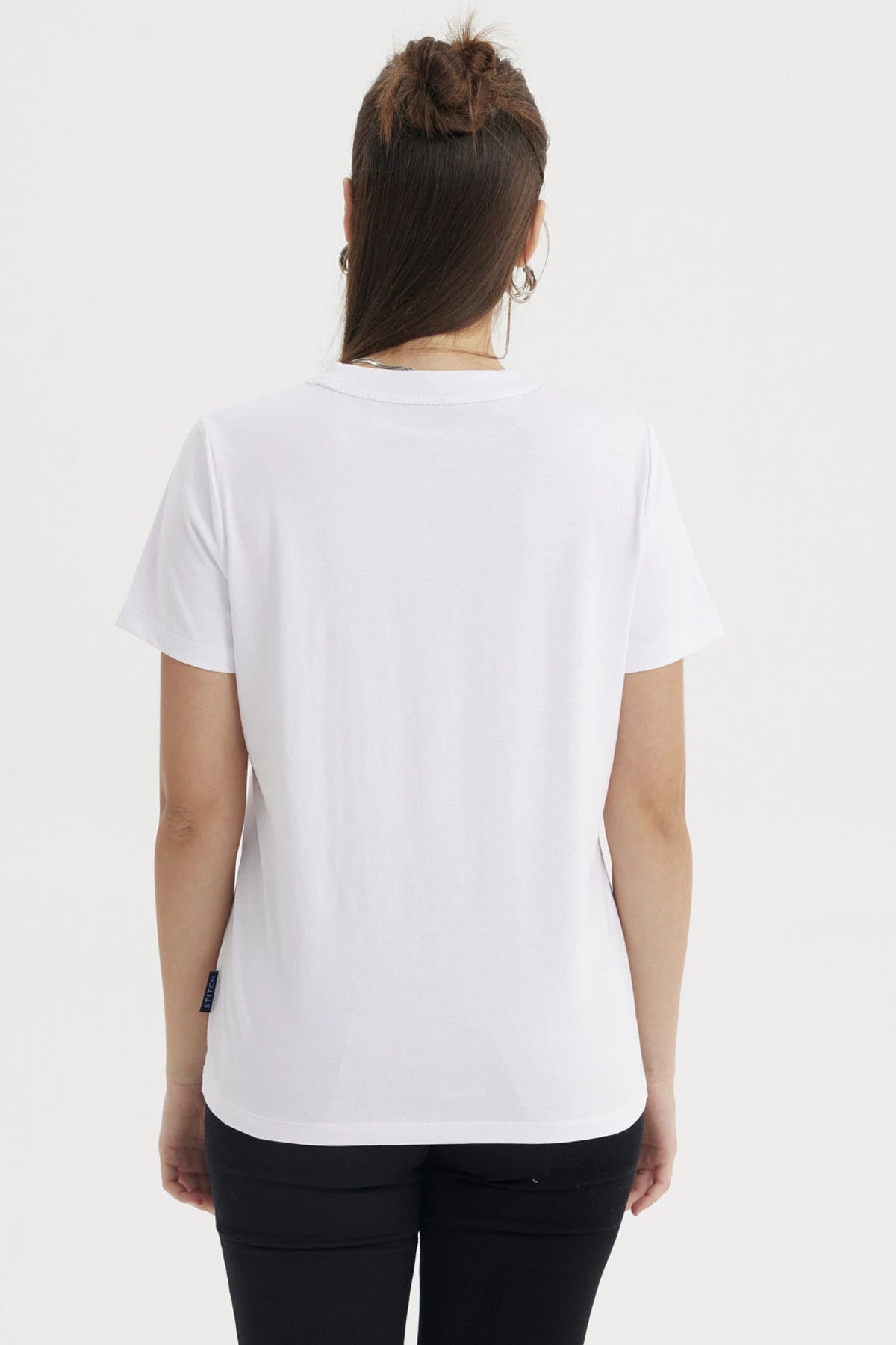 Polera Mujer Stitch Blanca