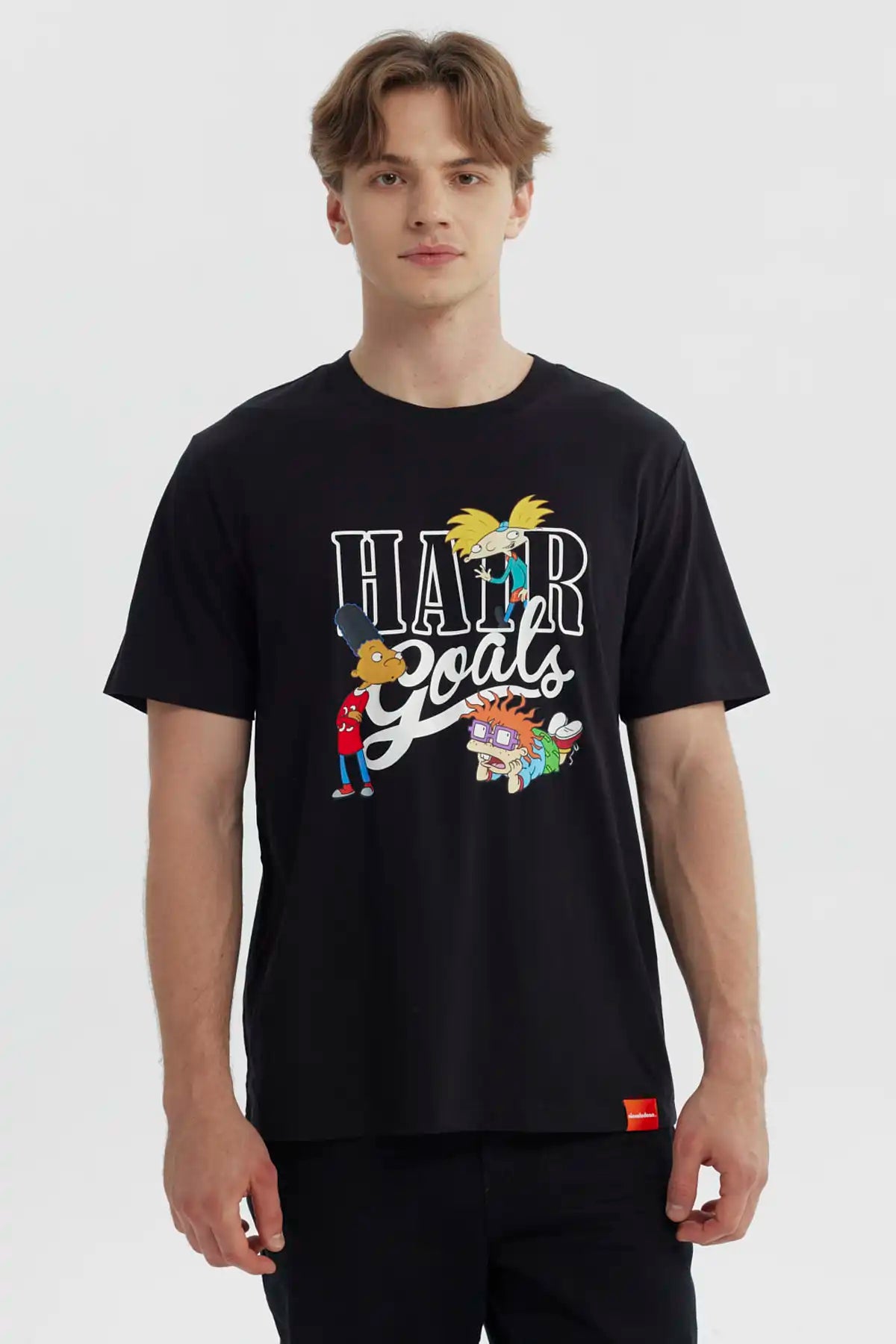 Polera Hombre Nickelodeon Negra