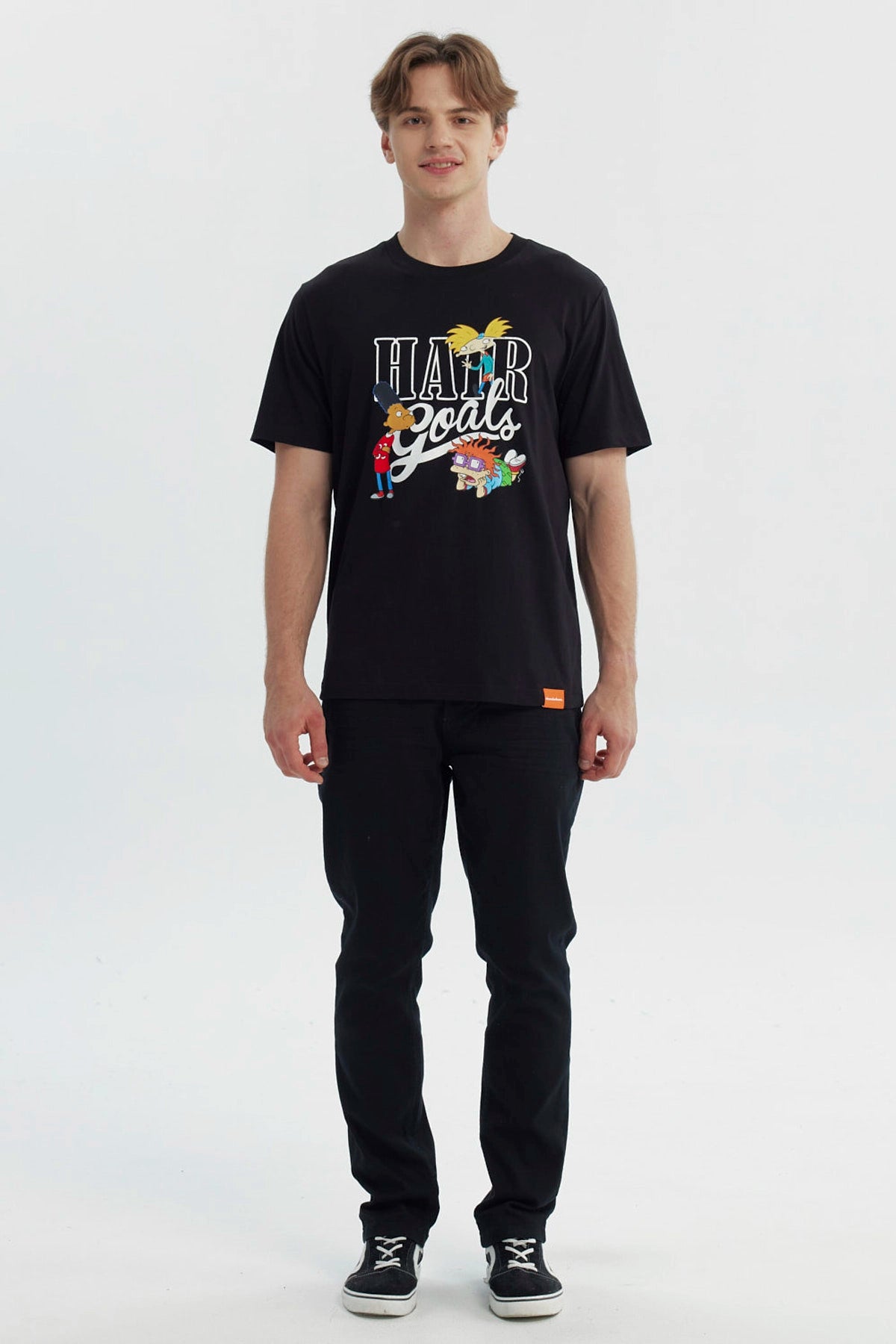 Polera Hombre Nickelodeon Negra