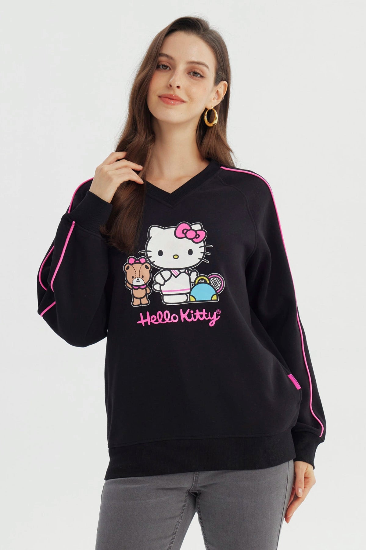 Polerón Hello Kitty Negro