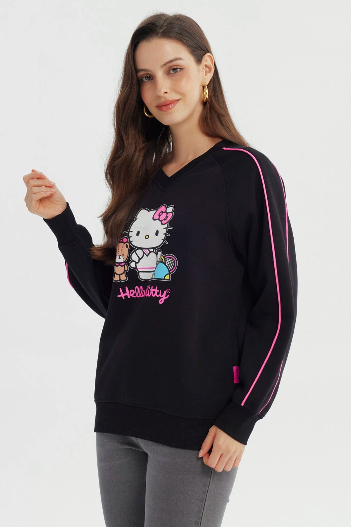 Polerón Hello Kitty Negro